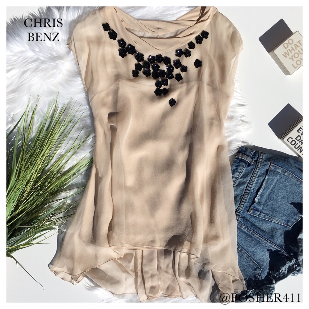 CHRIS BENZ EMBELLISHED TOP